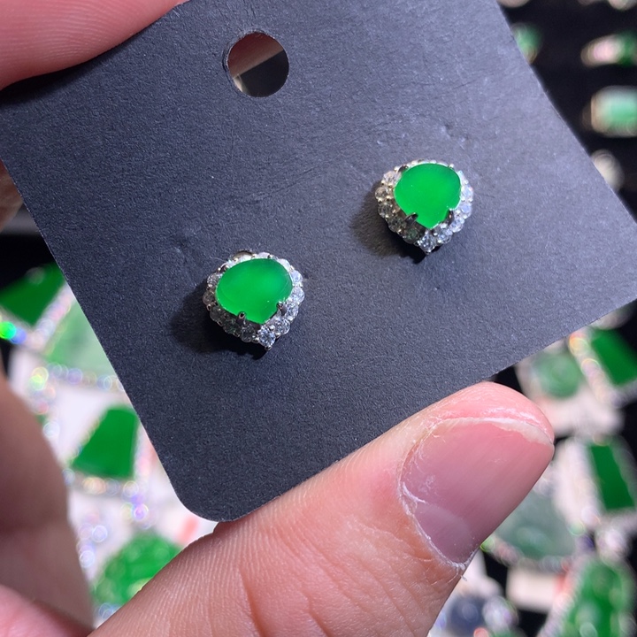 【闪购商品】翡翠颈饰银S925镶嵌爱心