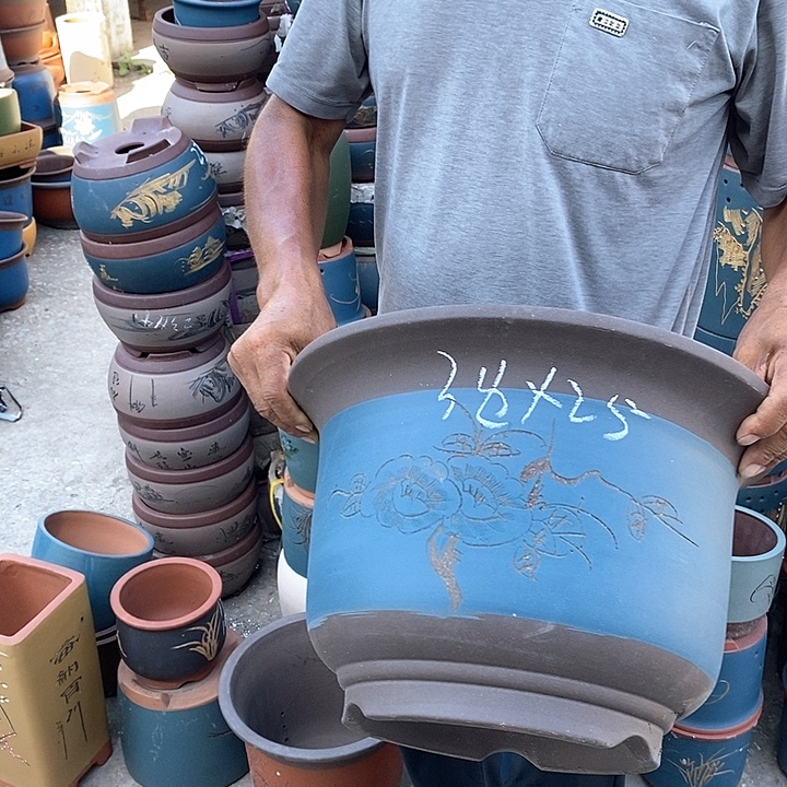 紫砂花盆紫砂花盆