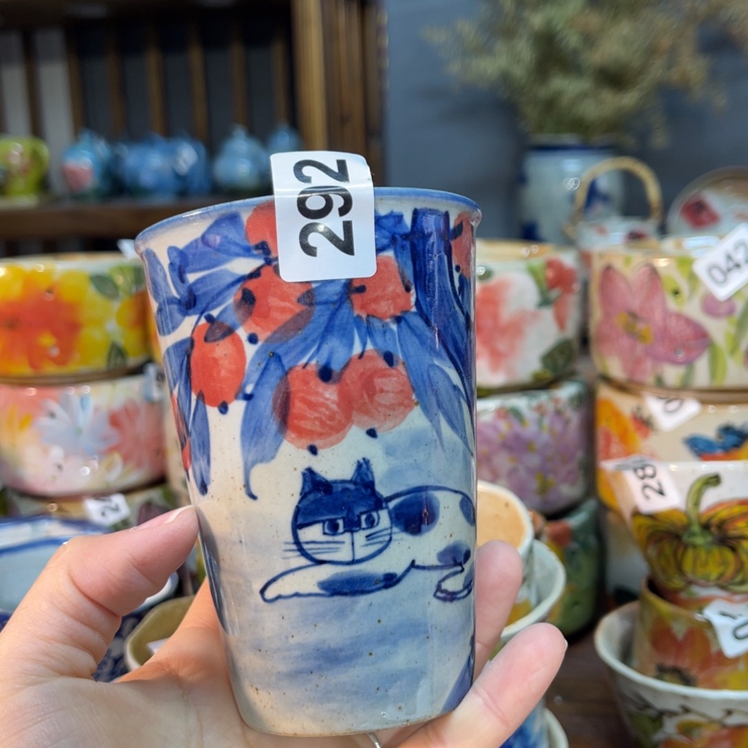 杯素浅陶瓷手工手绘
