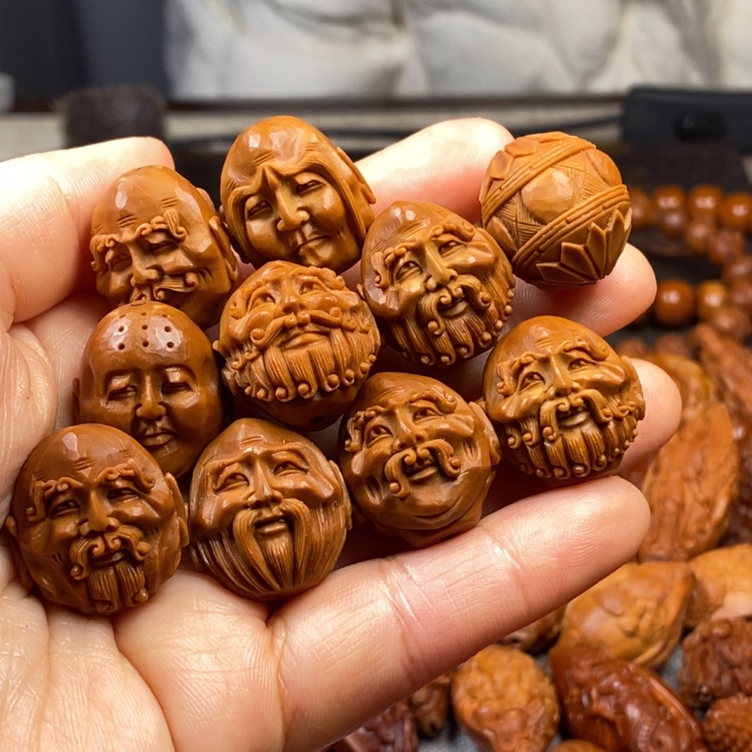 橄榄核手串/手链关***～核雕手串