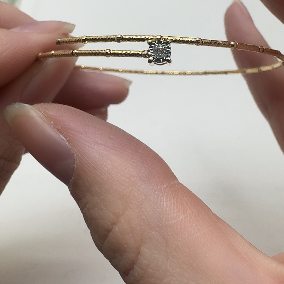 钻石手链18K金镶嵌成品