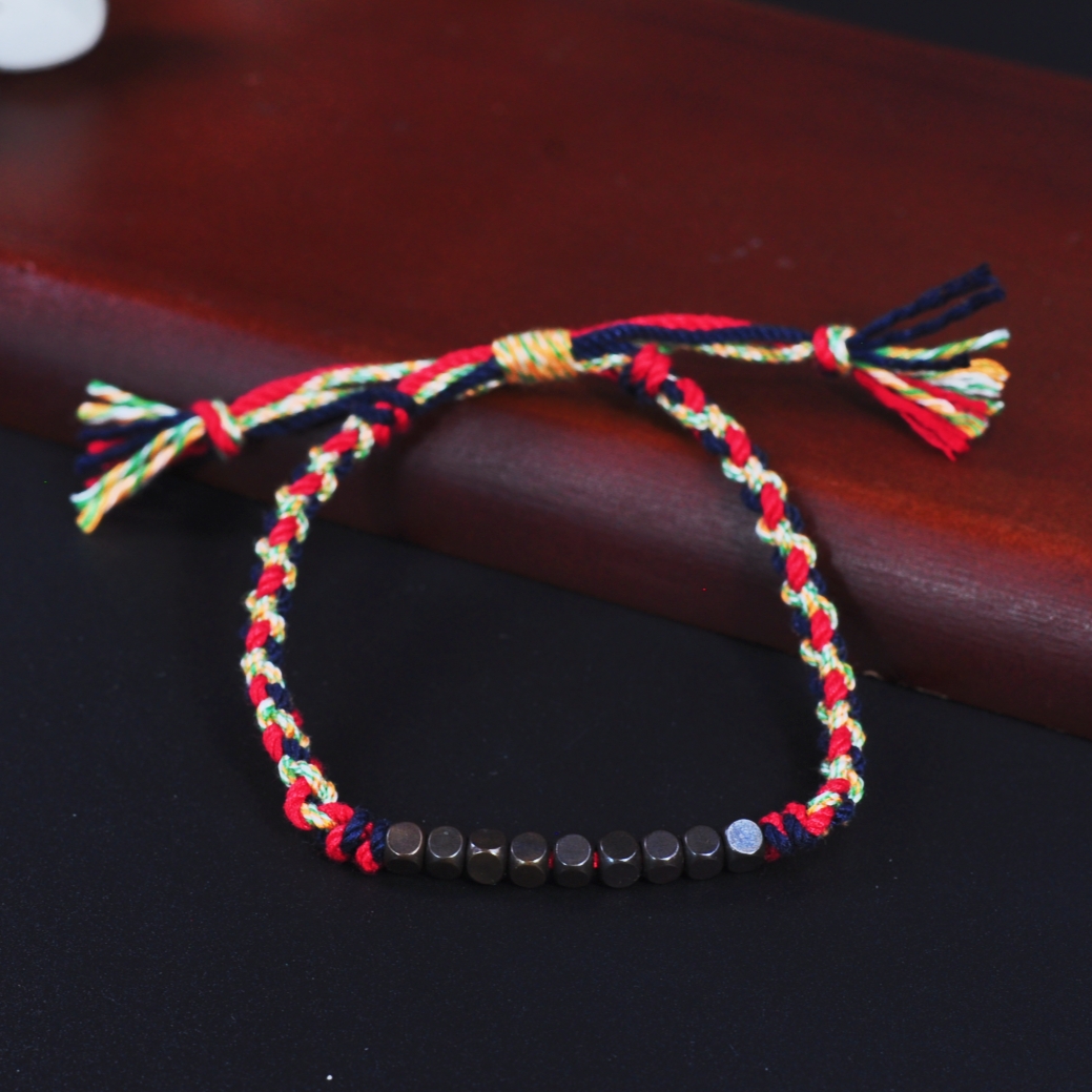 非金属布艺手链 【龙老板】SKY/铁手工设计编织手绳A0390005