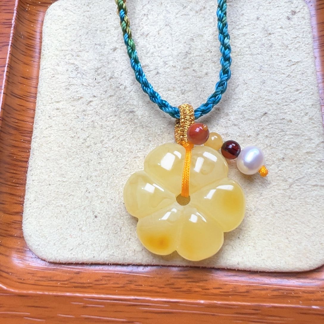 琥珀吊坠(不含链)未镶嵌