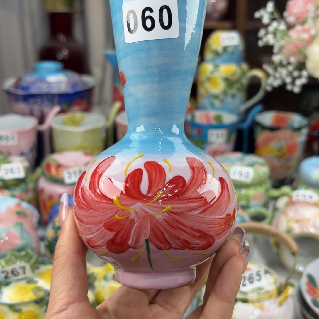 瓷片景德镇手绘高温釉下彩陶瓷茶具