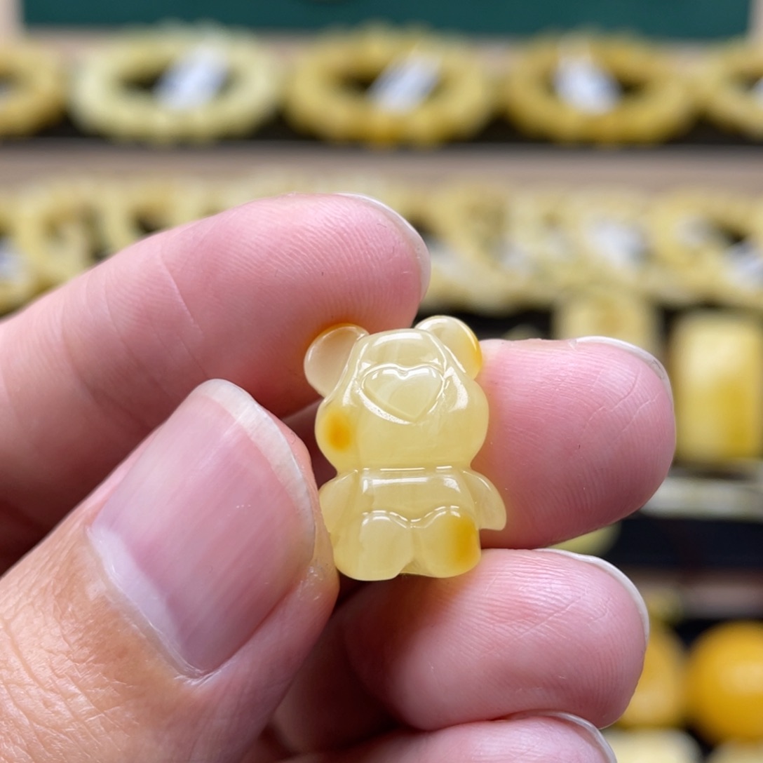 琥珀裸石未镶嵌琥珀蜜蜡