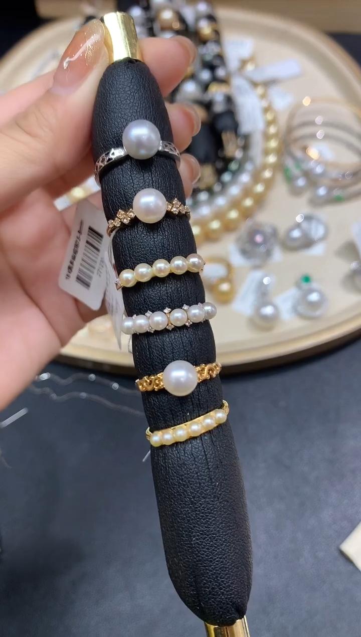 【小鱼严选 彩虹盘】海水珍珠-18k金-多样性发其一QY05|BZZ5