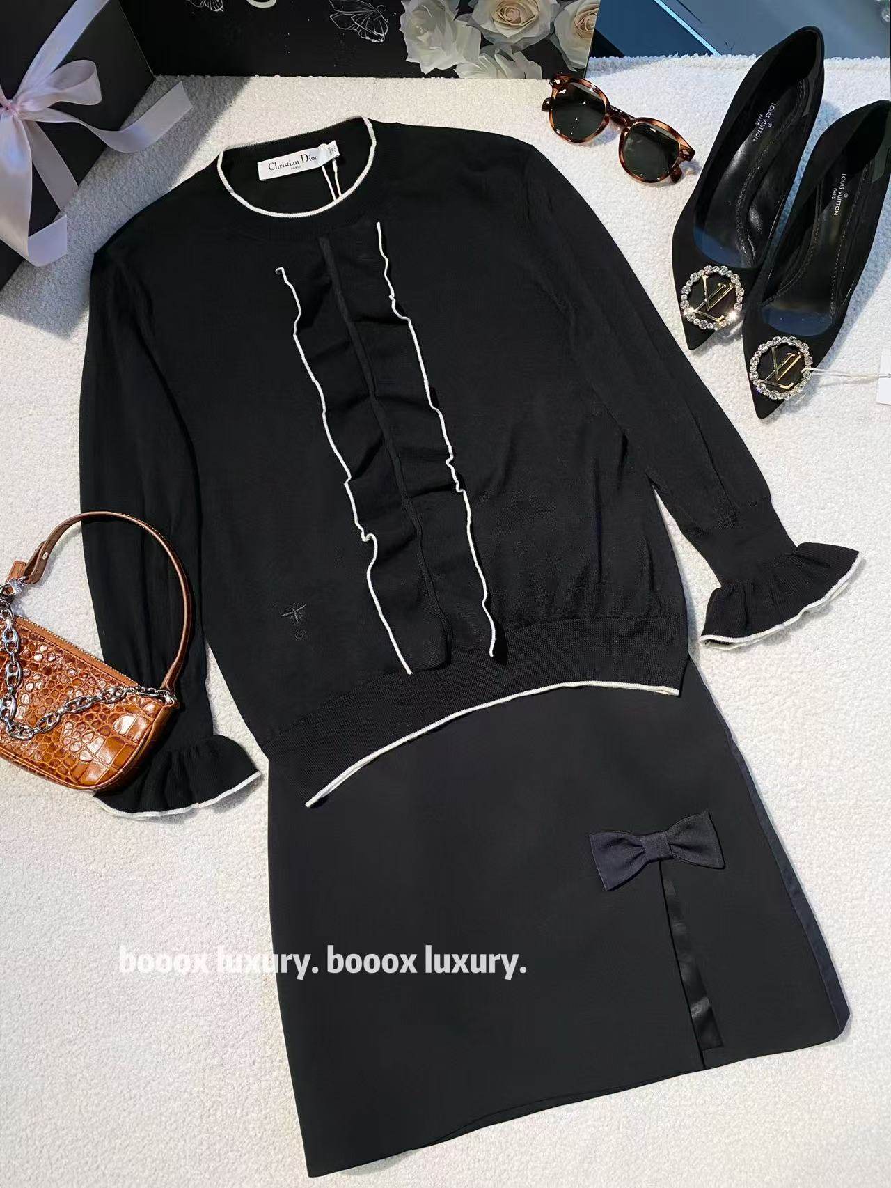 99新 DIOR/迪奥 cc1206 山羊绒 蜜蜂刺绣logo羊绒开衫 40码