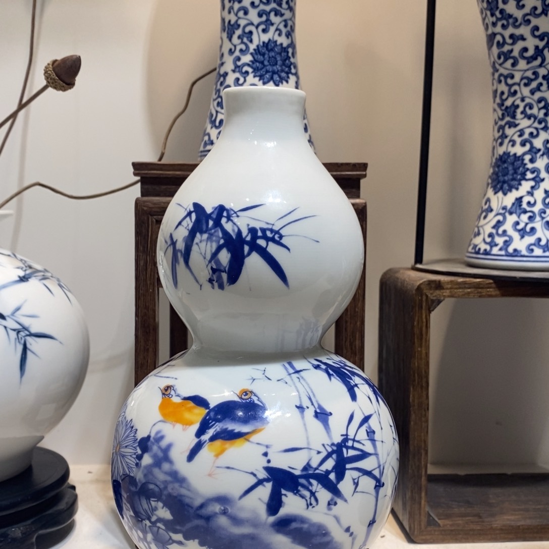 摆件景德镇陶瓷花瓶摆件