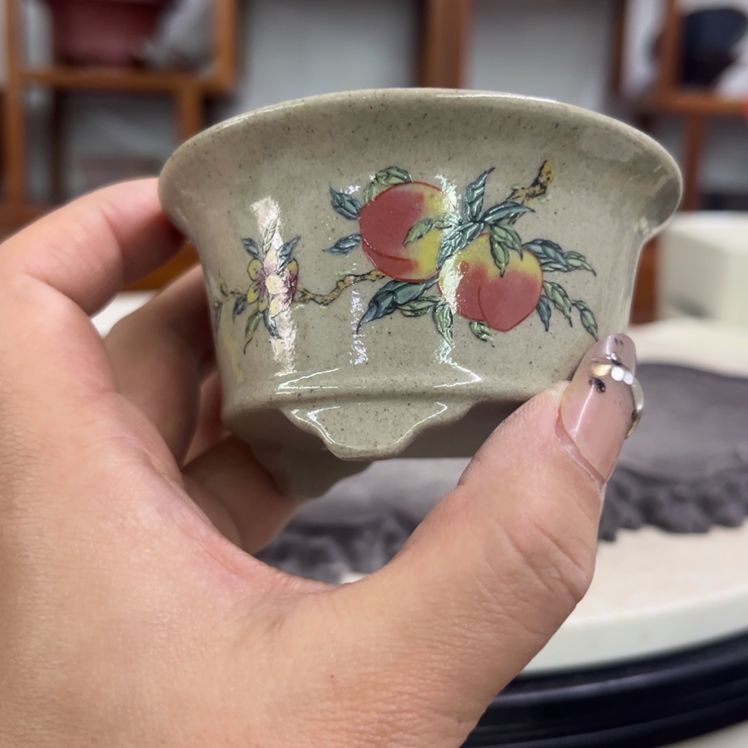 紫砂花盆瑕疵4.5-8。。。。