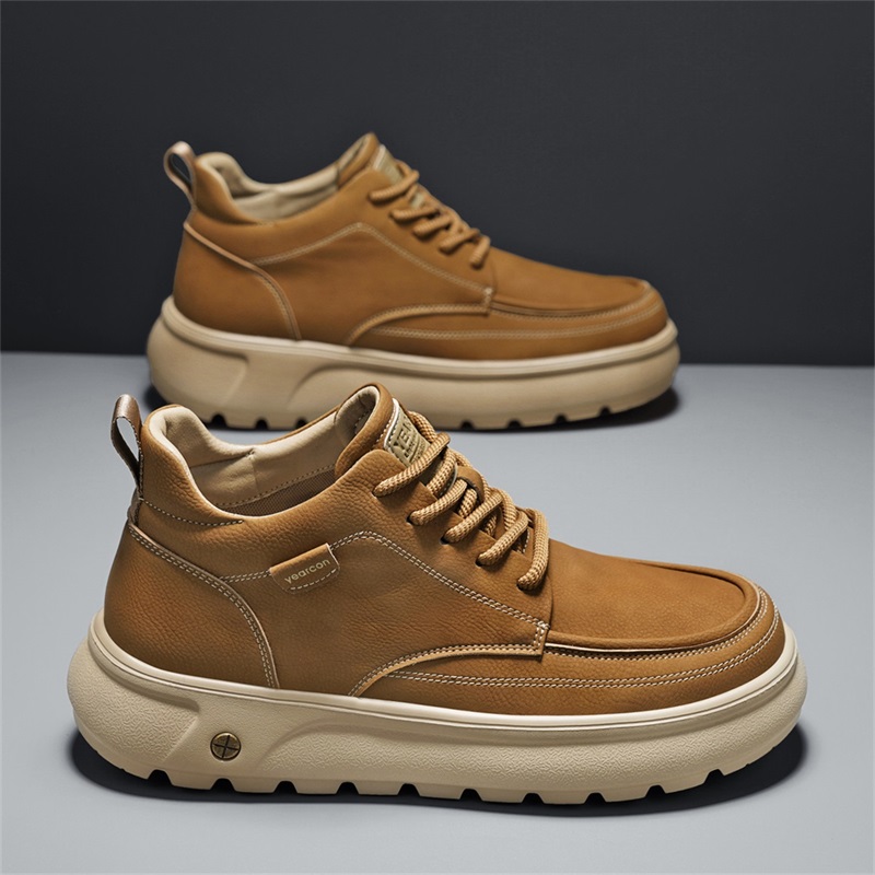 意尔康男鞋2025冬季新款时尚百搭潮流复古增高男士运动休闲鞋厚底