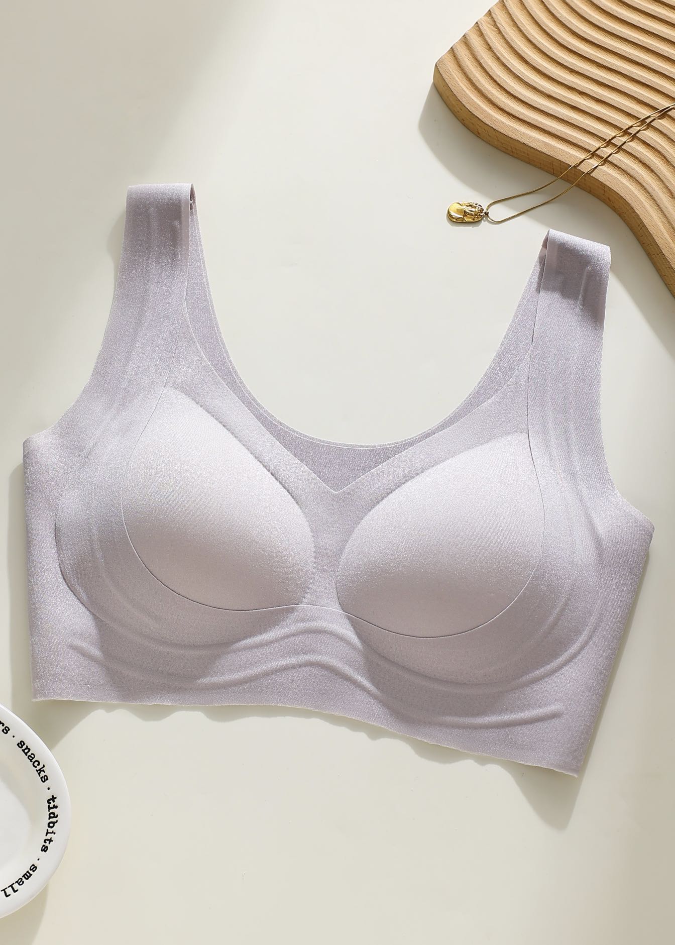 【新品珠光感】女士果冻软支撑背心Q01#