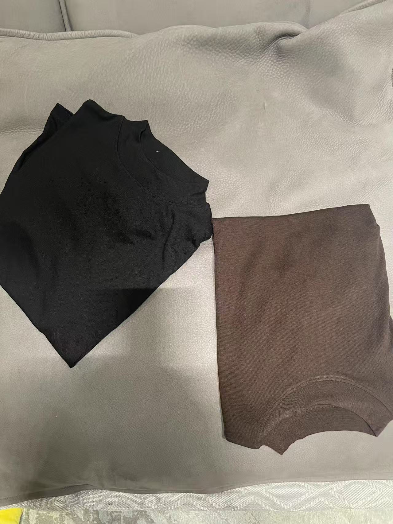 【花姐服饰】修身T恤针织修身型抗皱背心立领纯色圆领短袖百搭