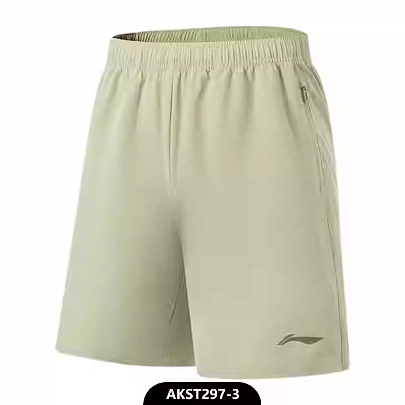 李宁运动短裤2024夏季男士健身男装梭织运动裤AKST297