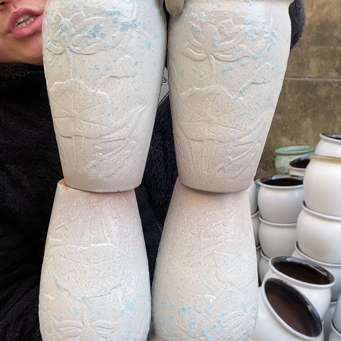 紫砂花盆口12高20瑕疵