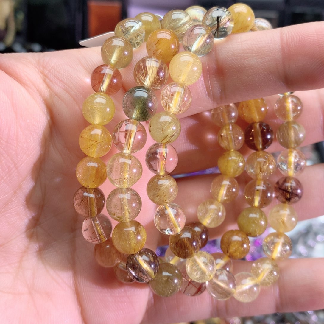 发晶手链未镶嵌彩发8