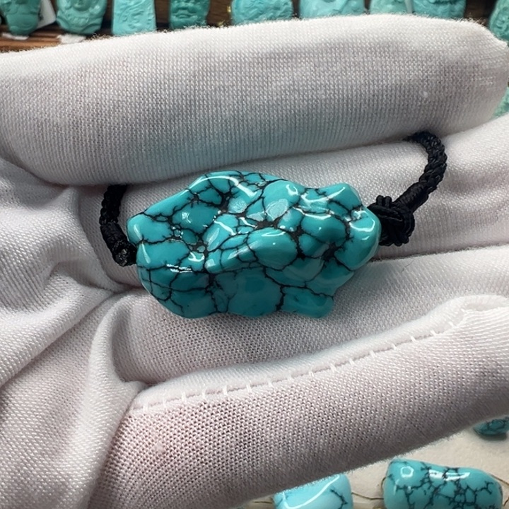 绿松石未镶嵌随形锁骨链 