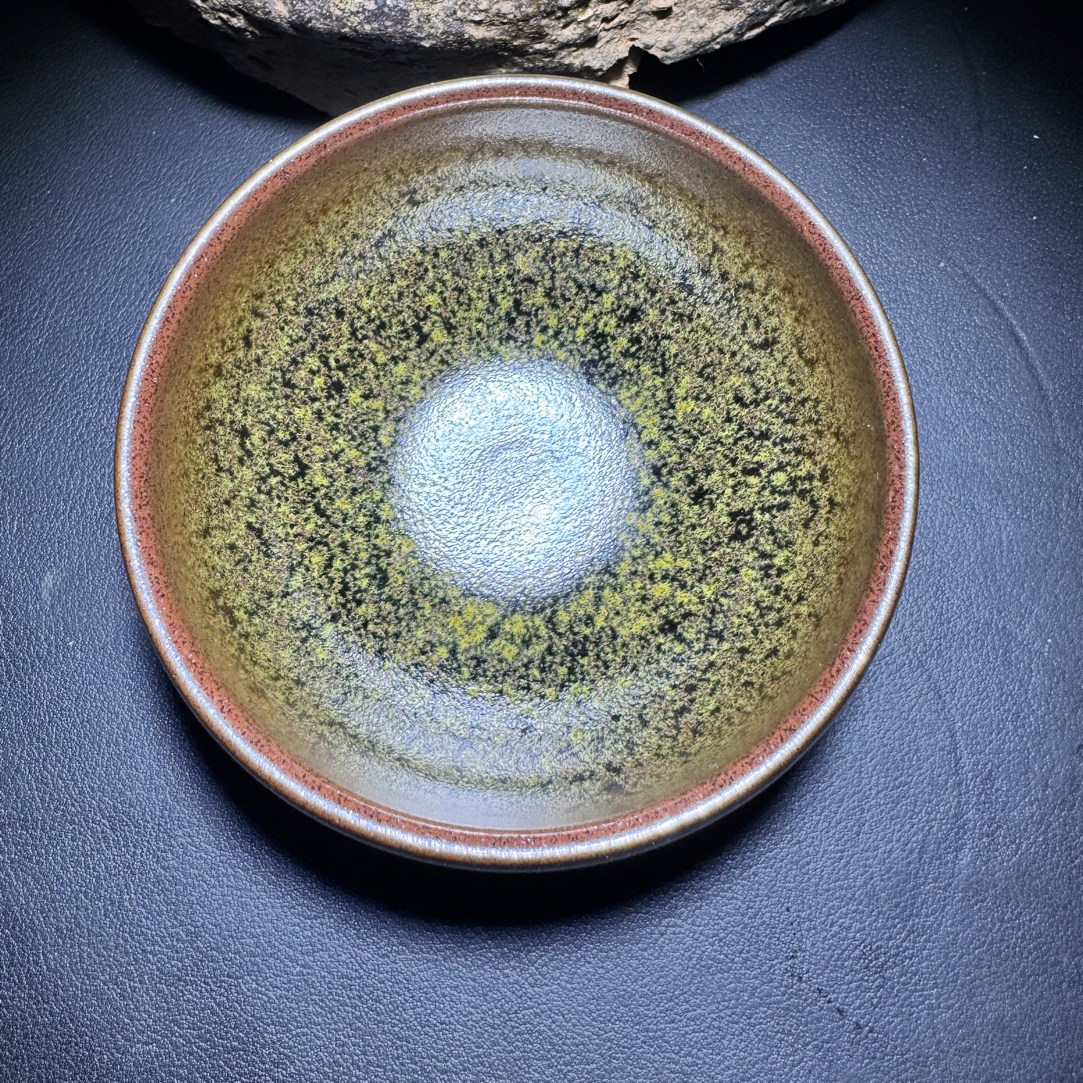 建盏万物生花满工满花满结晶主人杯功夫茶杯茶具