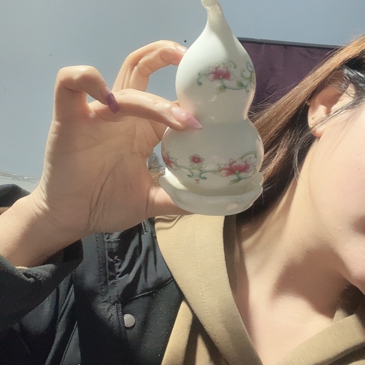 钢化玻璃牙签筒1个