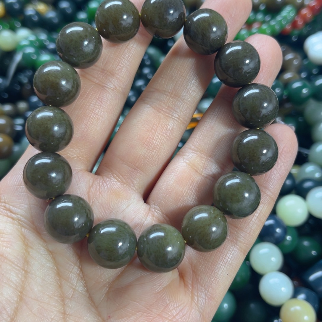 和田玉未镶嵌手链