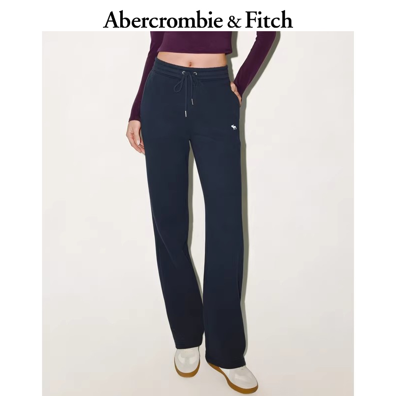 【经典直筒】AF小麋鹿图案保暖抓绒卫裤25秋冬新款女装147-5165