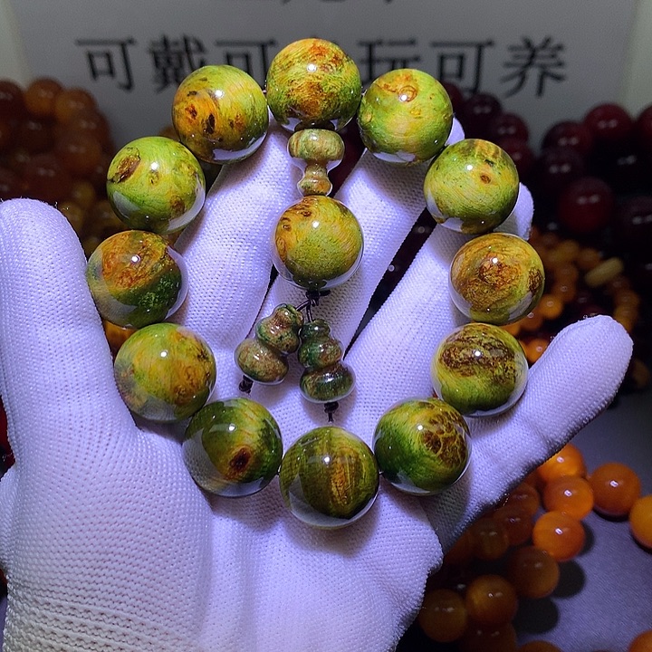 手串/手链松木（琥珀木）2.0 水墨丹青高货