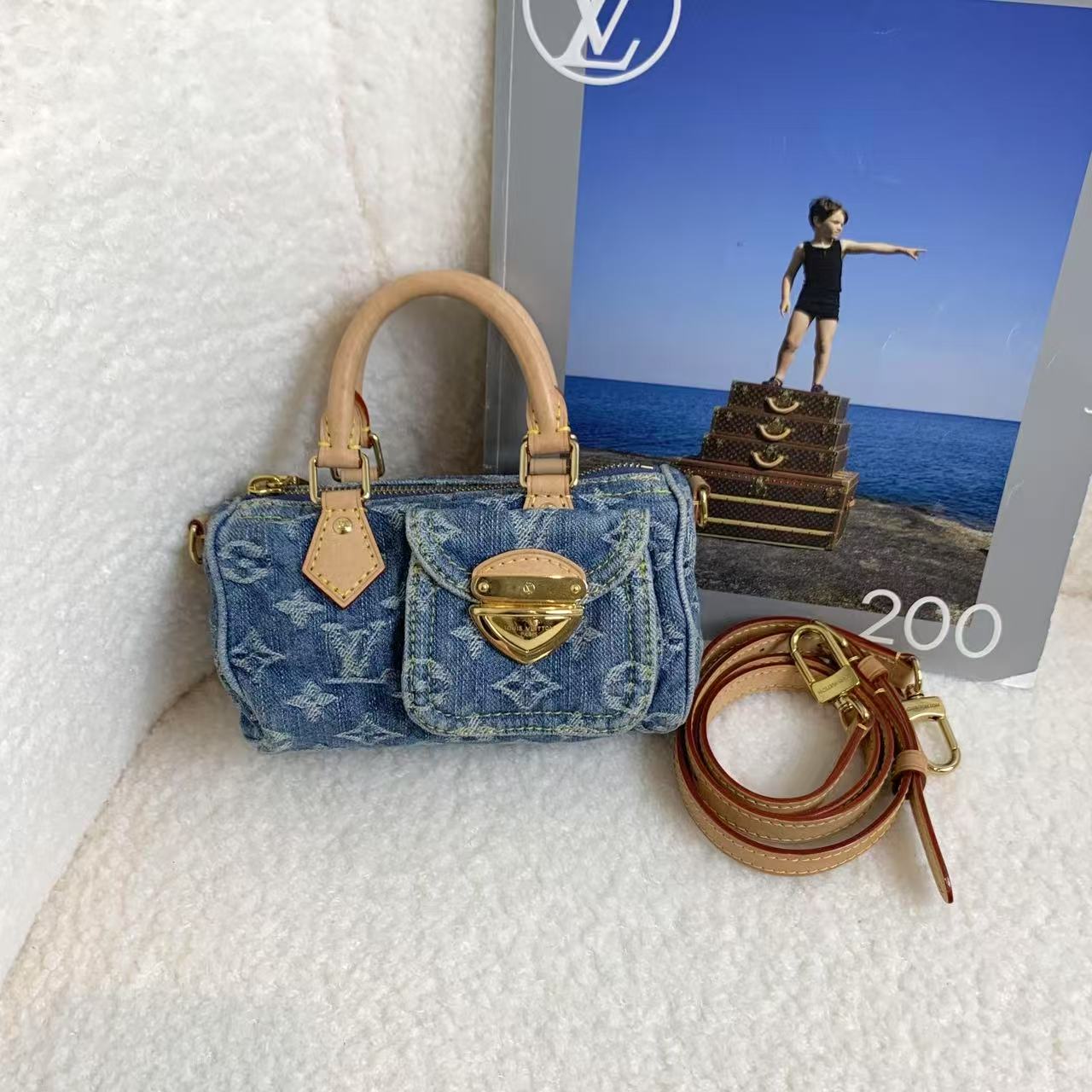 95新 LouisVuitton/路易威登 壹臻/丹宁限量speedy nano 59928647