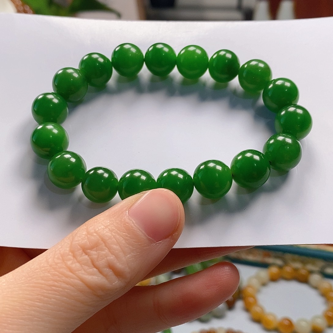 和田玉手串未镶嵌燃****鹿