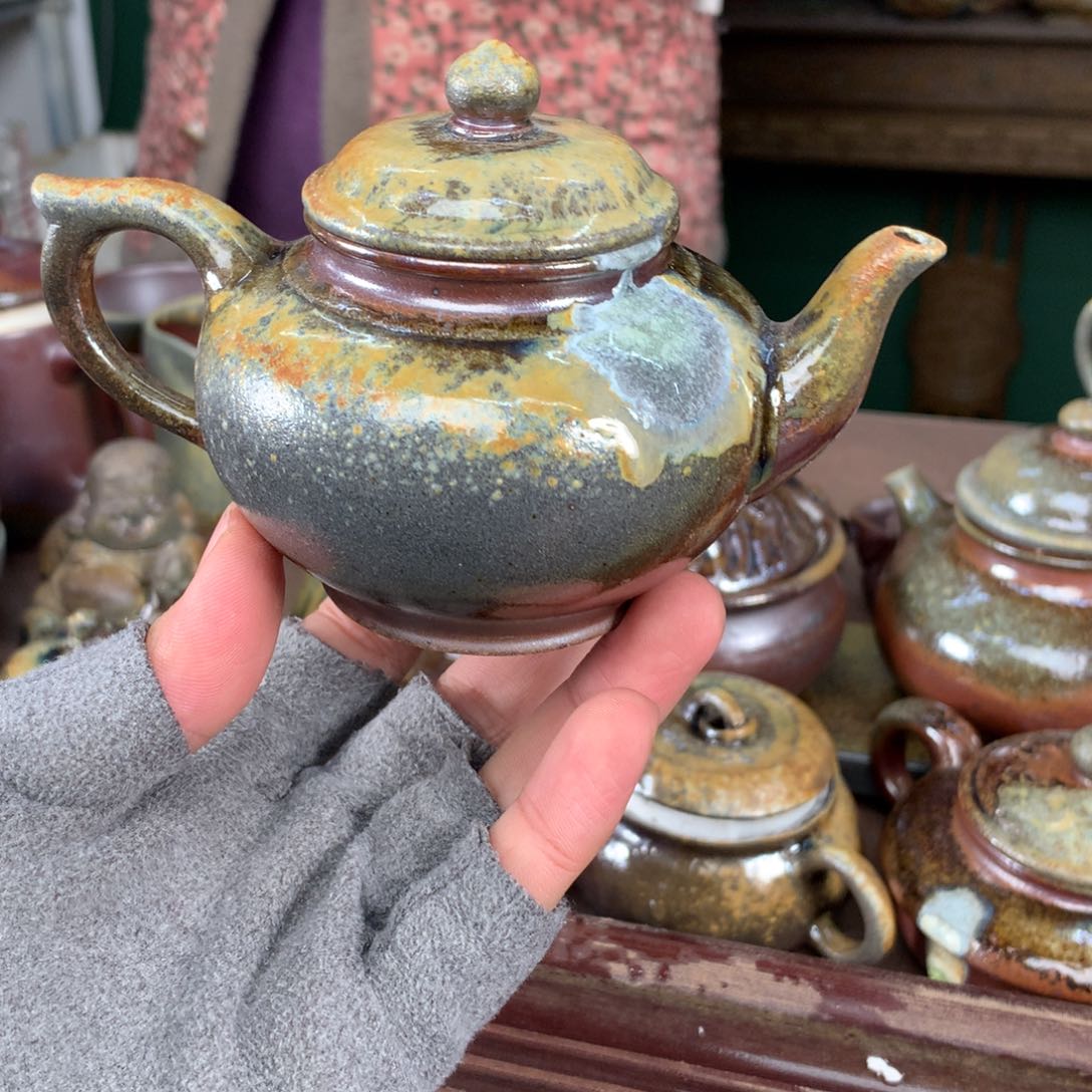 紫砂茶壶纯自然柴烧