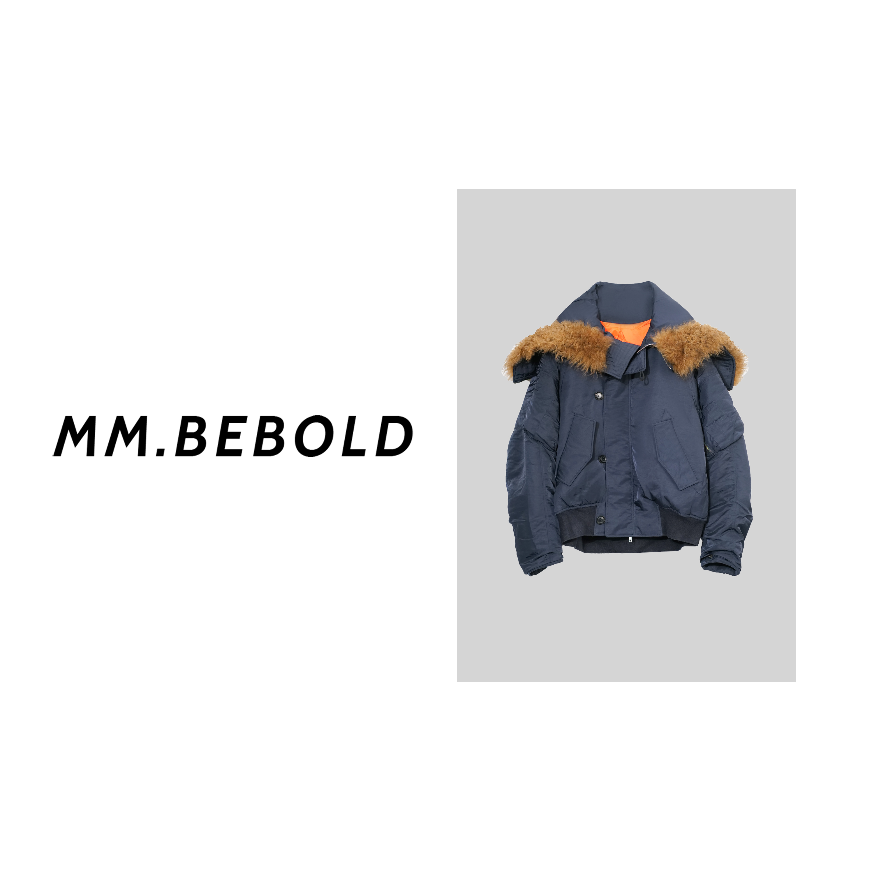 【蓓蓓精选】知黛 毛领暗拉链羽绒服QB390