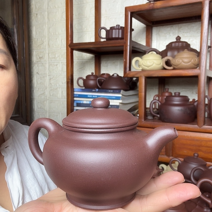 茶壶紫砂掇只300cc半乎