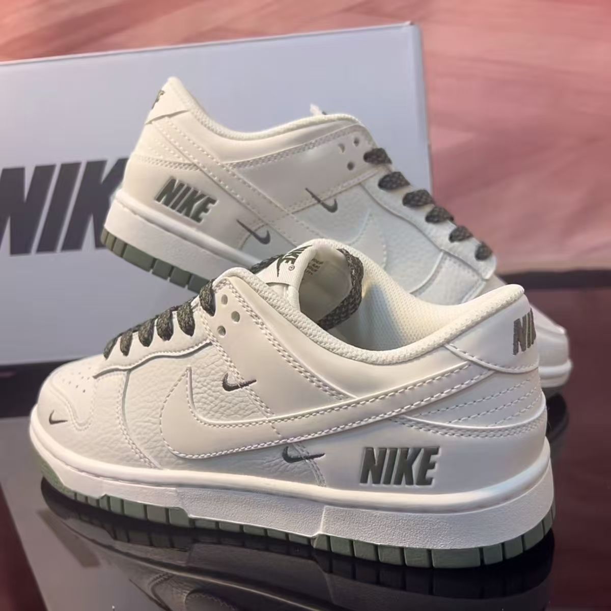 德赛【折扣清仓】Dunk联名三勾男鞋校园风百搭小白鞋女鞋情侣休闲