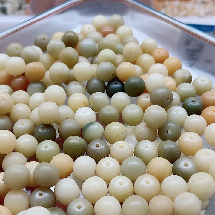 白玉菩提吊坠瑕疵12-10糖果胖苹果60颗卡灯牌宠60颗