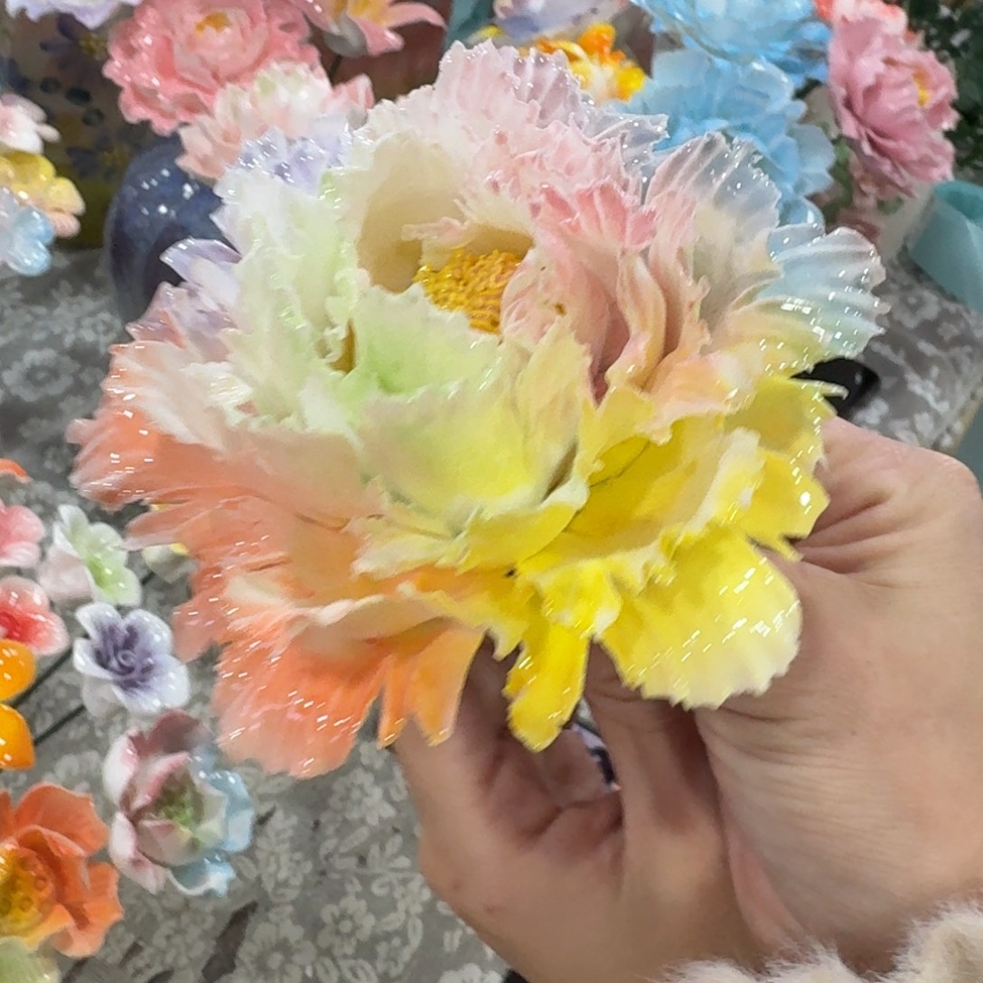 陶瓷花拍满20元发货，爱退款拉黑