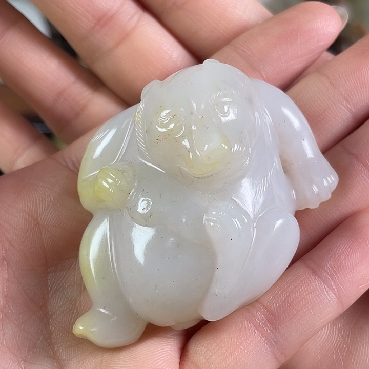 玉***痕和田玉未镶嵌挂件