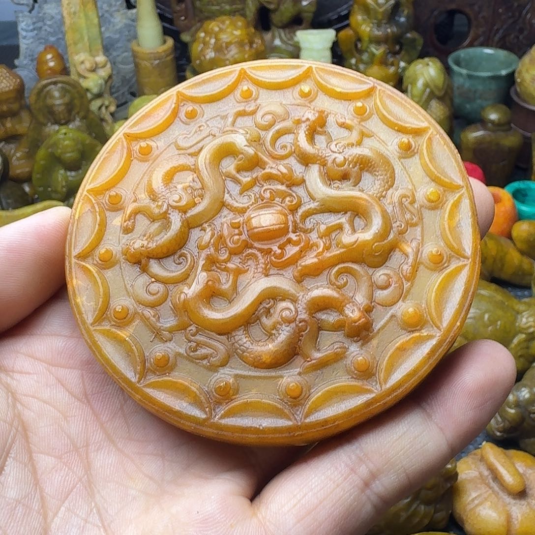 白玉菩提吊坠。。。