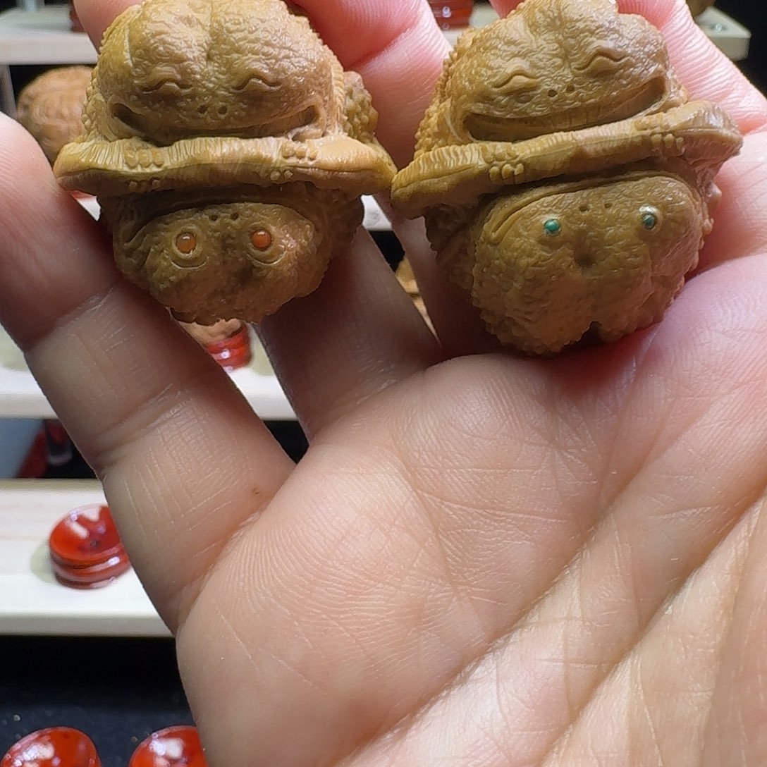 文玩核桃把件糖**甜007喜乐蟾小丑蛙680