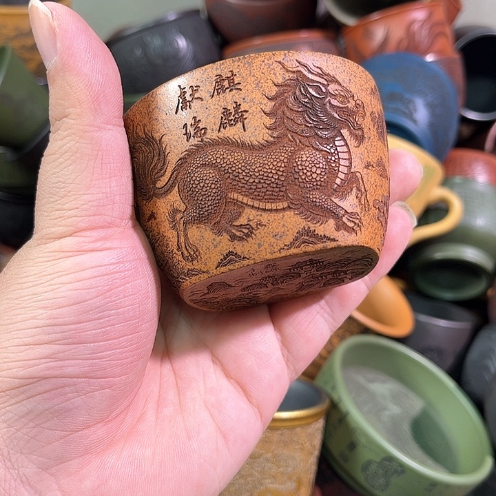 茶杯紫砂全手工紫砂主人杯