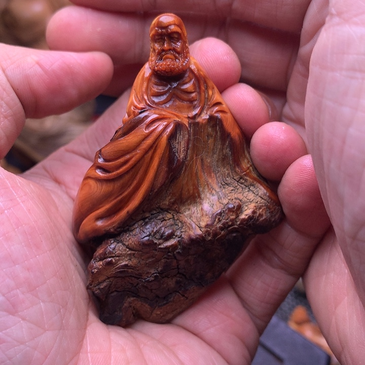 柏木（崖柏）崖柏陈化料手把件