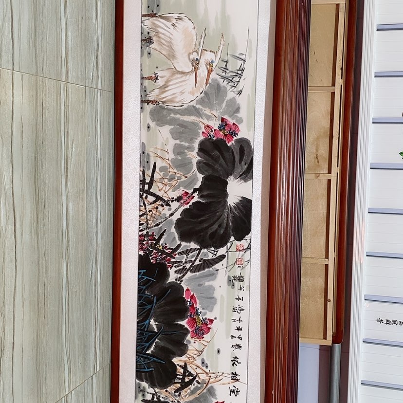 【闪购商品】国画书画作品带框165×50