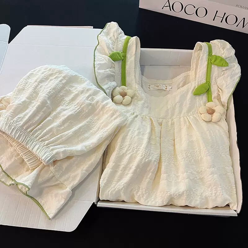 [品牌高货青沧]高品质睡衣春夏季宽松家居服套装205-206