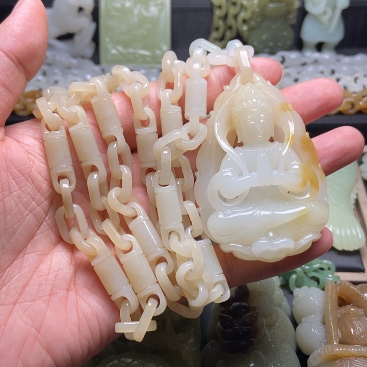 颈饰未镶嵌和田玉鑫***饰