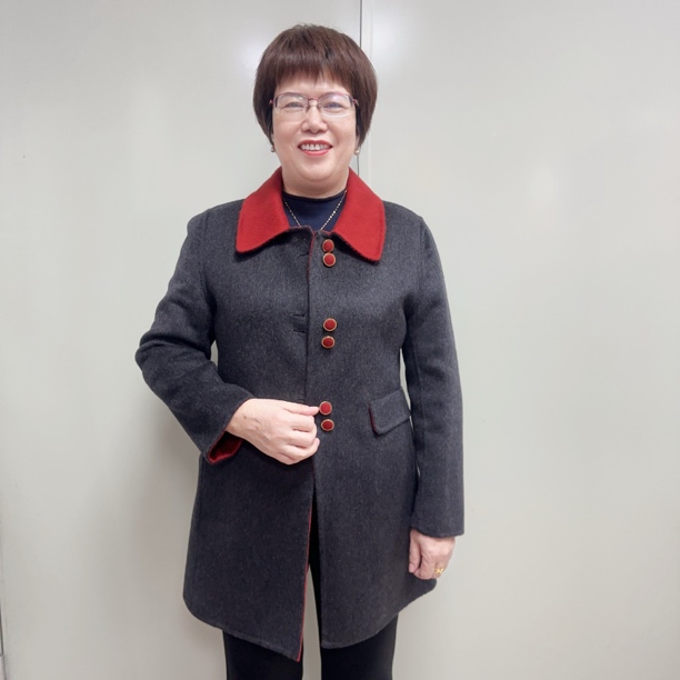 秋冬新款加厚保暖中长款女外套中年妈妈装双面羊绒长袖