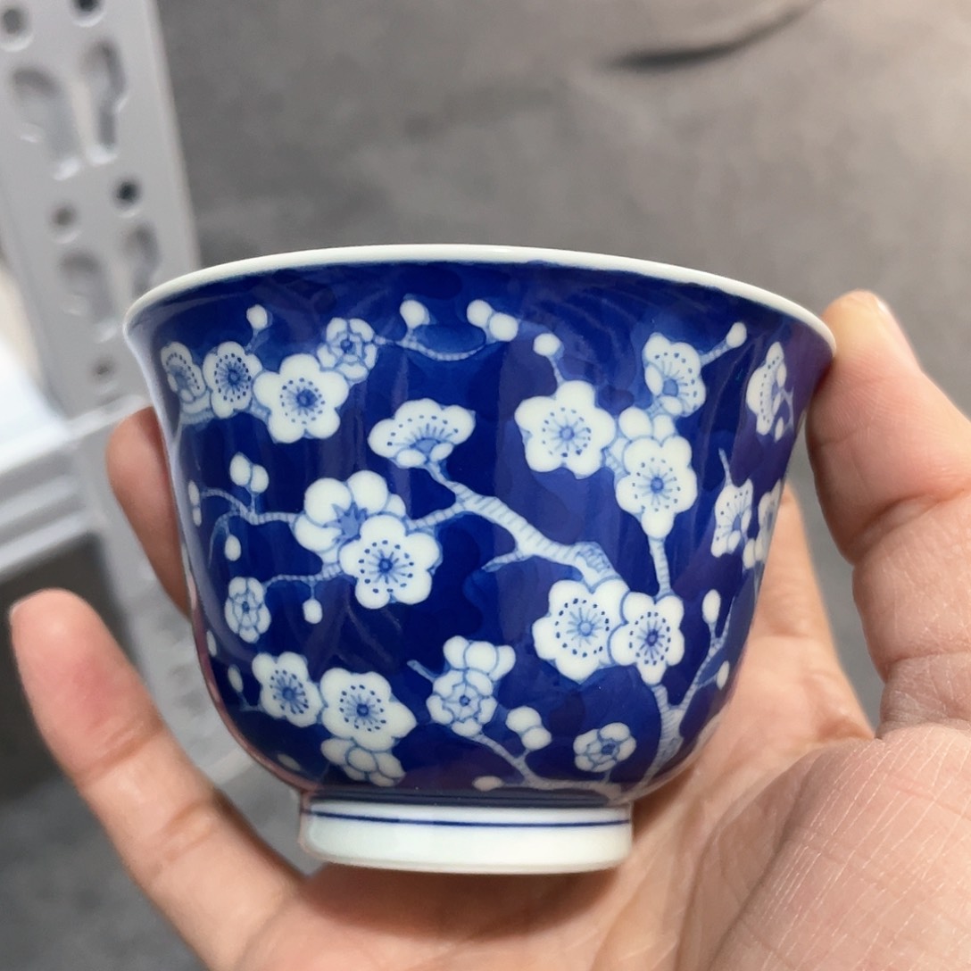 泥藝瓷梦冰梅铃铛杯