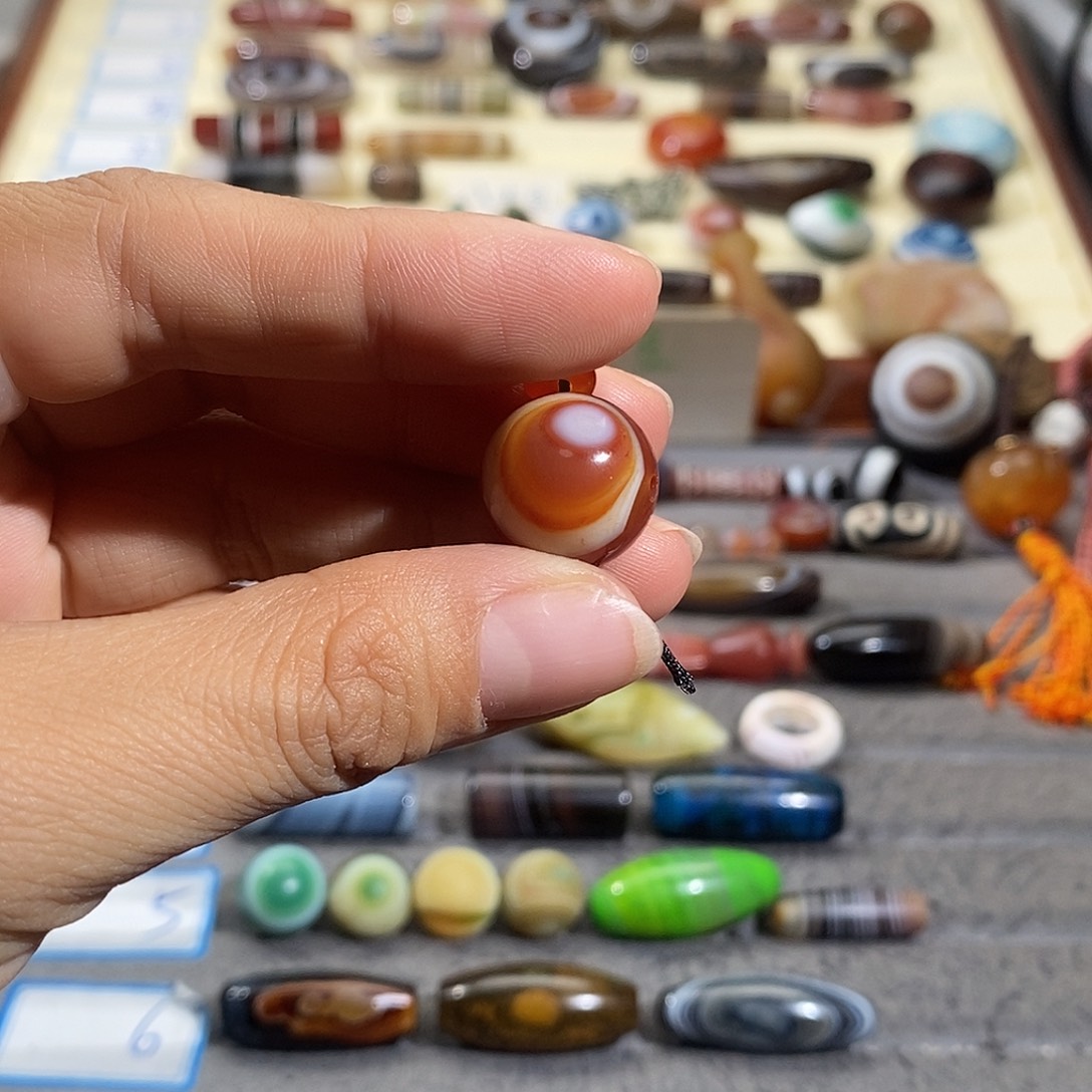 星***月玛瑙/玉髓合金颈饰