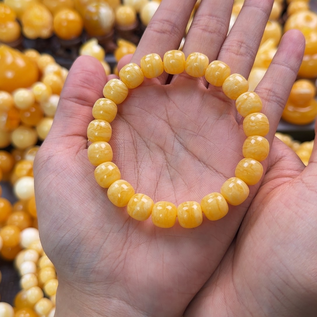 琥珀未镶嵌珠宝奇石11mm同料