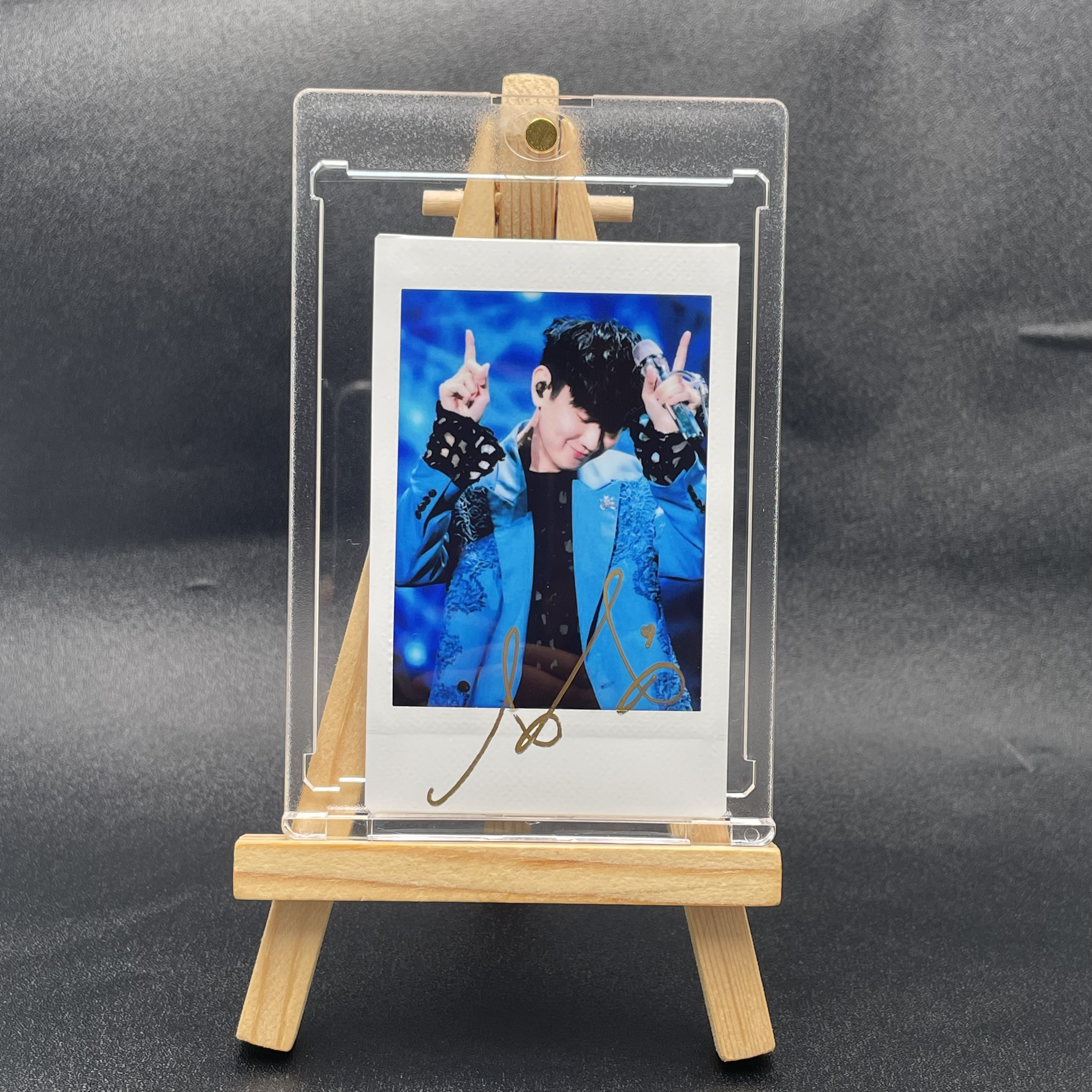 【林俊杰】私渠签名正品3寸拍立得