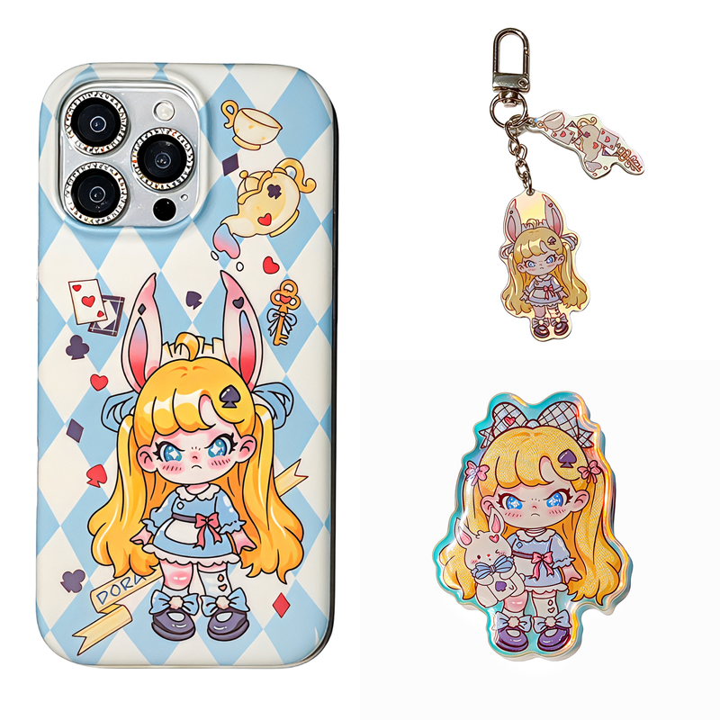 原创磁吸磨砂卡通可爱手机壳适用于苹果15promax.16promax