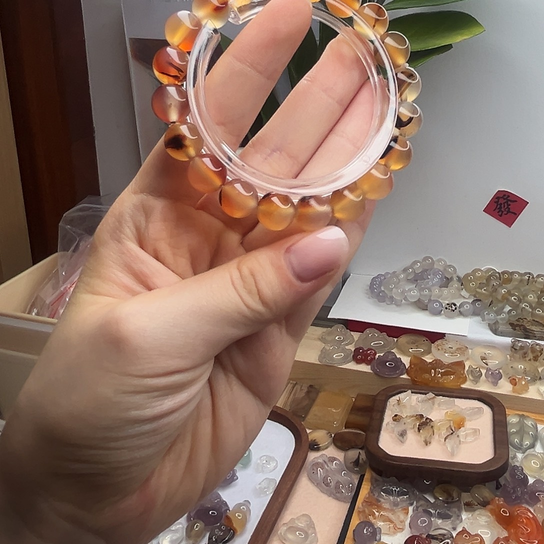 玛瑙/玉髓合金颈饰