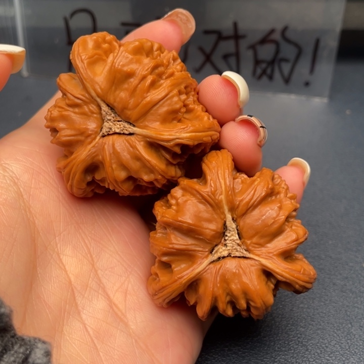 ༺***༻吊坠文玩核桃白狮子