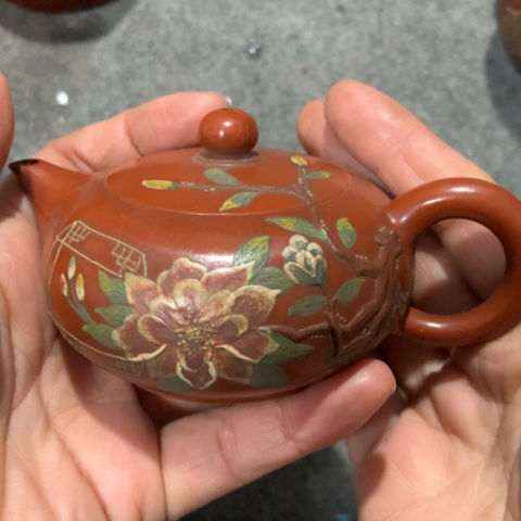 福***多茶壶紫砂陶瓷摆件工艺品
